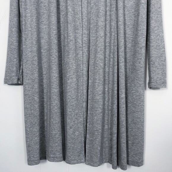 Adriano Goldschmied Longline Cardigan Rib Knit "Sophie Extended" Size Small Gray - Picture 6 of 16